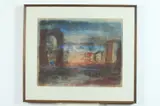 John Jack Maul, Abstract Landscape, Mixed media on paper