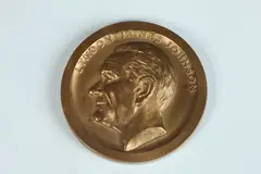 Felix de Weldon, President Lyndon Baines Johnson, Bronze inaugural medal by sculptor Felix de Weldon