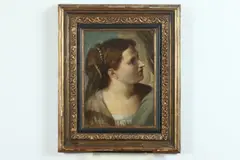 Argentinian School, Head of Woman, HEAD OF WOMAN, oil on canvas.