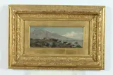 James Peel, Landscape with Cows, Oil on board