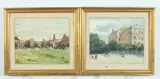 Augusta Kochanowska, Street Scenes, Watercolor