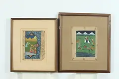 Anonymous, Hunting, Two ink and color manuscripts