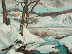 Charles Rosen, The Mouth of the Creek, Oil on canvas