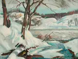 Charles Rosen, The Mouth of the Creek, Oil on canvas