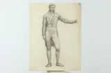 Allyn Cox, Study of Early Founder, PROVENANCE: Study for "Portrait of 1801 Charleston SC Building with Several Figures" oil on canvas