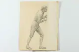 Allyn Cox, Study for Man Hoisting Cornerstone, PROVENANCE: Study for "George Washington Laying the Cornerstone