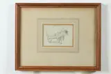 Nathaniel Hone the Younger, HORSE DRAWN HAY WAGON, identifed on verso, Pencil study from artist's sketch book