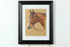 Jean Bowman, Portrait of Pontoon, Gouache on paper