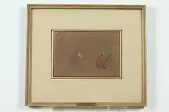 George Hayter, Study of Figures in an Interior, STUDY OF FIGURES IN AN INTERIOR, watercolor, gouache and pencil on paper
