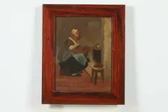 Johan Braakensiek, Olieballen, Oil on board