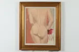 Mary Crump Bouldin, The Model, Oil on board