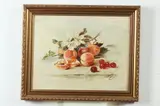 STILL LIFE WITH FRUIT: PAIR, each signed illegibly and dated 1903 lower right by American School, Oil on canvas, offered Apr 2017