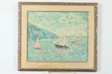 Warik Wheatley, Pink Sails and Wind, Oil on canvas