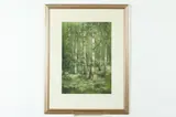 Mikhail Nikiporenko, Summer Birches, Pastel
