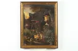 "The Hour of the Promenade" Garden in Florence by Italian School, ITALY, oil on canvas, offered Apr 2017