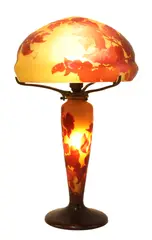 Émile Gallé, Émile Gallé (1846-1904), c.1900, a cameo glass lamp