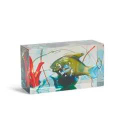 Alfredo Barbini, Aquarium Sculpture, internally decorated glass