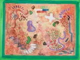 Robert Natkin, Iago, mixed media on paper