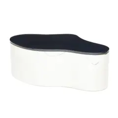 Freeform Coffee Table by Karl Springer, polished stainless steel, black glass, offered Mar 2023