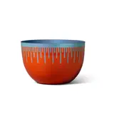 Richard Anuszkiewicz, Bowl, enameled metal, stamped signature on underside