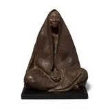 Mujer Sentada con Rebozo - Orante by Francisco Zúñiga, patinated bronze, sold Mar 2023