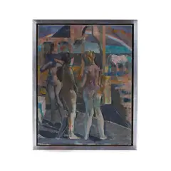 Armando Morales, Untitled (Three Nudes and a Horse)