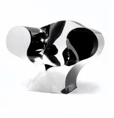 Big Easy Volume 2 by Ron Arad, stainless steel, signed 'Ron Arad' and numbered 20/20 along lower edge, sold Mar 2023