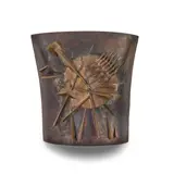 Torso IV by Arnaldo Pomodoro, patinated bronze, sold Mar 2023