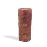 Ribbed Cylindrical Vase by Beatrice Wood, lustre-glazed earthenware, sold Mar 2023