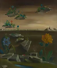 Georges Spiro, Surrealist Flower Landscape