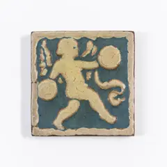 Grueby, Faience Company "Blue Angel" Ceramic Tile
