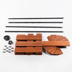 Danish Modern Modular Shelving System, Untitled, 1960, teak-veneered shelves