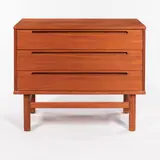 Untitled by Danish Modern Teak Three-Drawer Dresser, 1960, sold Oct 2022