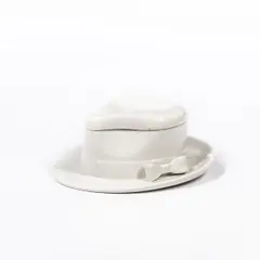Mancer Pottery, for Raymor Fedora-form Sauce Tureen, 1960