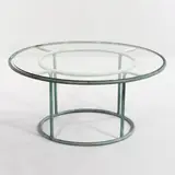 Walter Lamb, for Brown Jordan Coffee Table, United States, tubular bronze with verdigris patina, unmarked, ht