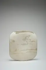 Val Barry, Vase "Paysage", à bord découpé, 1975