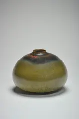 Vase by René Ben-Lisa, 1986, Grès émaillé, superpositions de brun de fer, de vert de chrome et de bleu de fer, sold Nov 2022