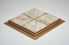Panneau carré, quatre carreaux by Francine Del Pierre, 1967, sold Nov 2022