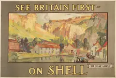 Charles Fouqueray, SEE BRITAIN FIRST ON SHELL, CHEDDAR GORGE