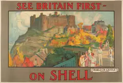 Charles Fouqueray, SEE BRITAIN FIRST ON SHELL, HARLECH CASTLE, WALES