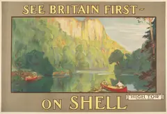 Charles Fouqueray, SEE BRITAIN FIRST ON SHELL, HIGH TOR MATLOCK BATH