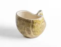 Mado Jolain, Coupe, A signed enamelled ceramic cup by Mado Jolain designed circa 1960