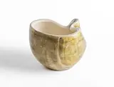 Mado Jolain, Coupe, A signed enamelled ceramic cup by Mado Jolain designed circa 1960