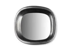 Georges Jouve, Miroir, A signed enamelled ceramic mirror by Georges Jouve designed circa 1955