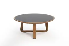 Jean Royere, Table basse, A oak and glass top coffee table by Jean Royère circa 1940