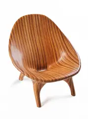 Julia Krantz, Fauteuil «Suave», A cedar and teak "Suave" armchair by Julia Krantz designed in 2020