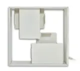 Lampe-sculpture «Fato» by Gio Ponti, A white metal lacquered sculpture wall/table lamp by Gio Ponti for Artemide designed in 1967, sold Dec 2022