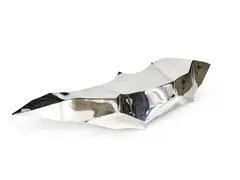 Pol Quadens, Banc ou table basse «Lockdown», A unique polished stainless steel "Lockdown" bench or coffee table by Pol Quadens designed in 2020