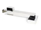 Pol Quadens, Table basse «3 blocks», A polished stainless steel "3 blocks" coffee table by Pol Quadens, designed 2020