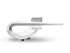 Ben Swildens, Rare bureau «Showrooom Peugeot», A rare chromed metal "Showrooom Peugeot" desk by Ben Swildens, designed 1966, this version produced 2011